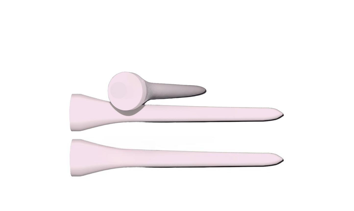 BioGolfTee 64 kpl (Vaaleanpunainen)