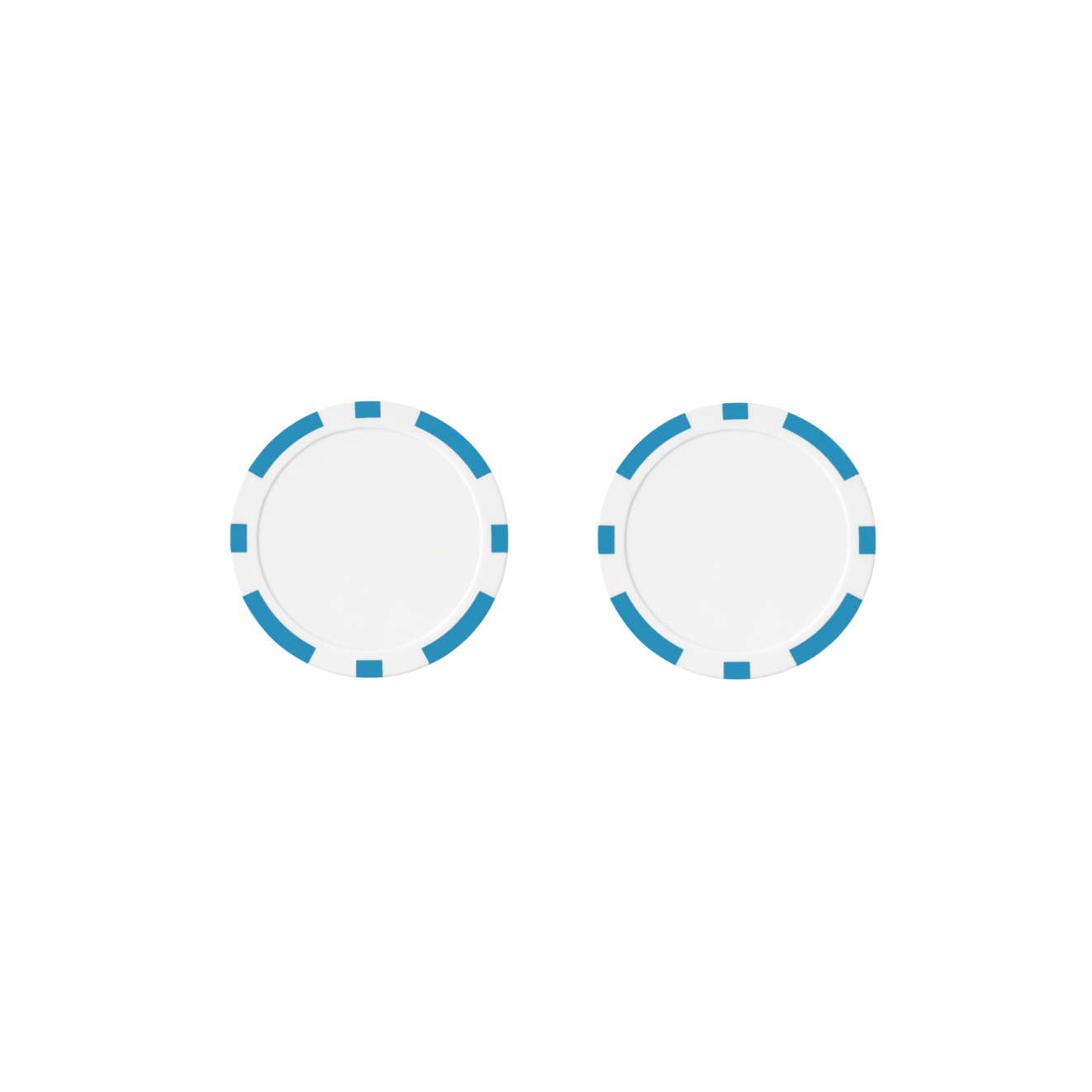 Pokerimerkki 20 kpl (Vaaleansininen)