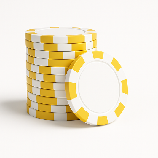 Pokerimerkki 20 kpl (Keltainen)