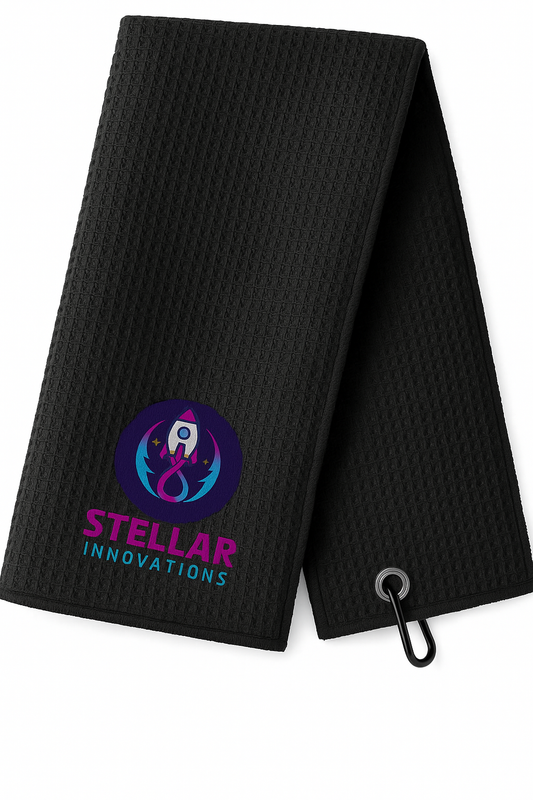 Golfpyyhe (Pieni, Musta)